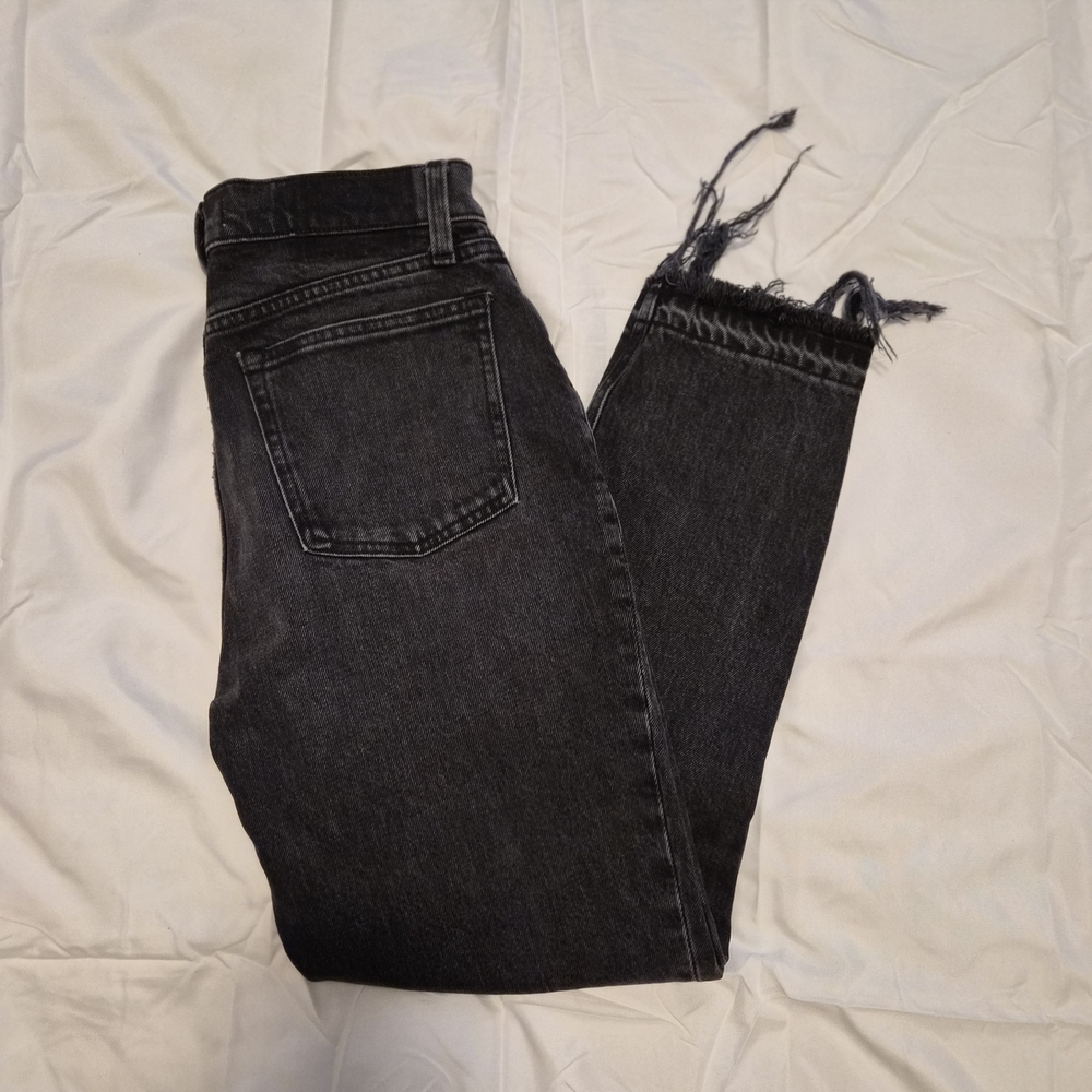 Abercrombie & Fitch Faded Black High Rise Skinny Jeans Size 27/4 short